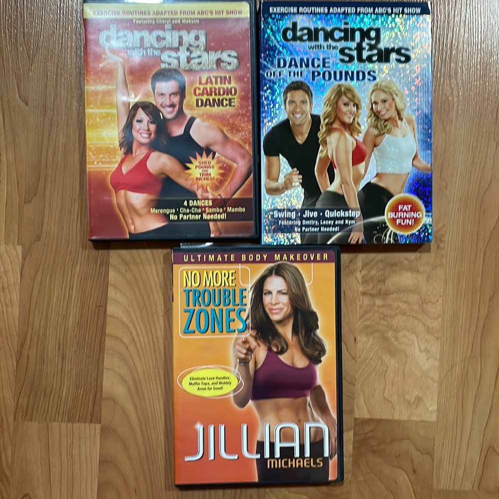 3 Workout DVD’s Dancing with the Stars & Jillian Michaels